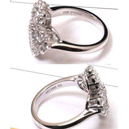 [Rose Jewels]LOOP RING FULL MOTIF DIAMOND 16MM SILVE