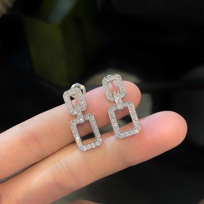 [Rose Jewels]LINKS MEDIUM EARRINGS DIAMOND