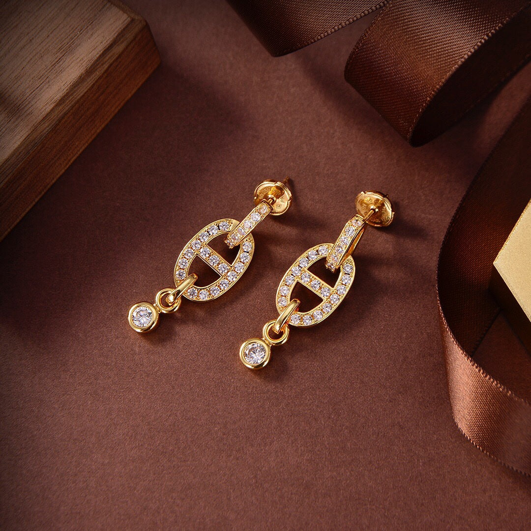 [Rose Jewels]HM CHAINE DIAMOND EARRINGS