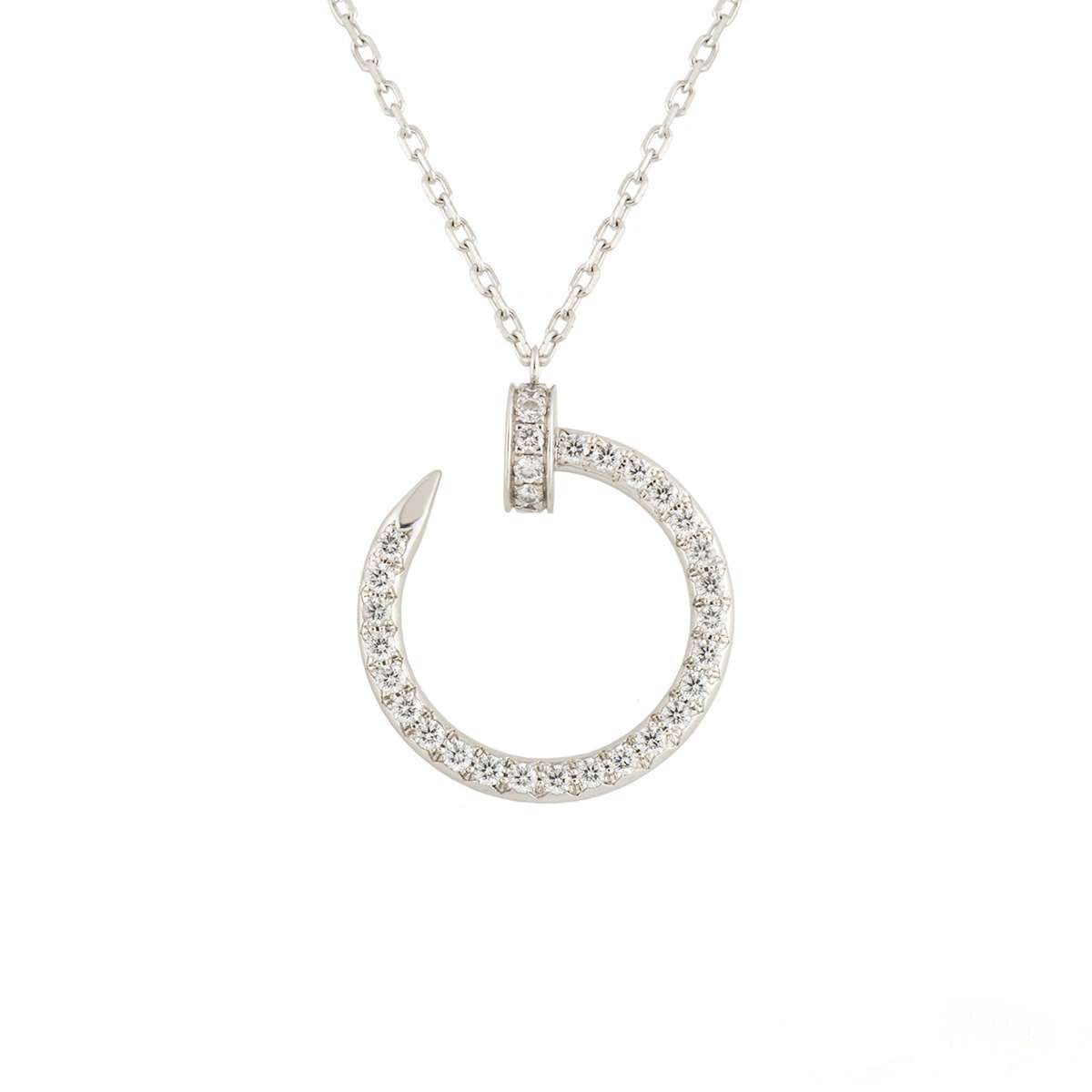 [ROSE]JUSTE NECKLACE SILVER DIAMONDS