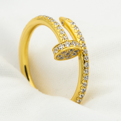 [ROSE]JUSTE RING 1.8MM GOLD DIAMONDS