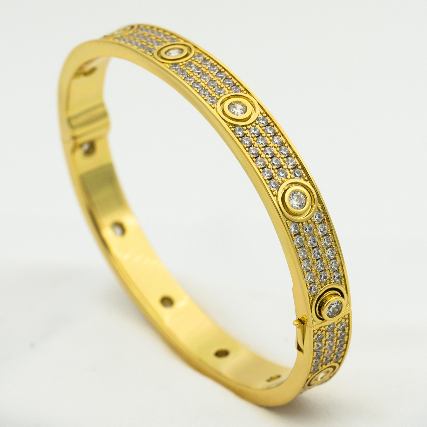 [Rose Jewels]LOVE BRACELET 6.1MM DIAMOND-PAVED 10 BIG DIAMONDS