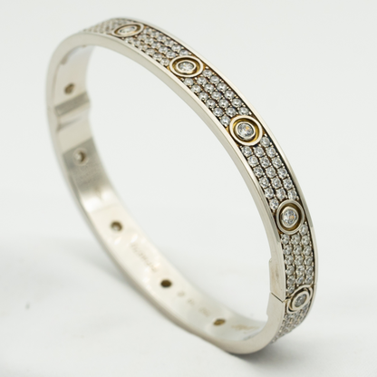 [Rose Jewels]LOVE BRACELET 6.1MM DIAMOND-PAVED 10 BIG DIAMONDS