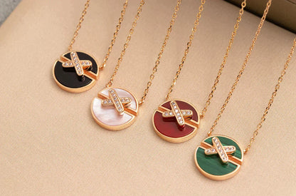 [Rose Jewels]JEUX DE ROSE GOLD DIAMOND NECKLACE