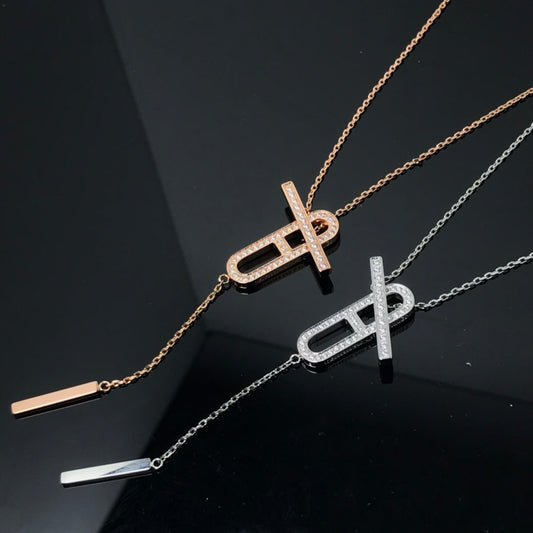 [Rose Jewels]HM NECKLACE PLATINUM ROSE GOLD DIAMOND