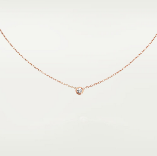 [ROSE]DAMOUR DIAMOND NECKLACE