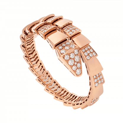 [Rose Jewels]SERPENTI WIDE BRACELET PINK GOLD DIAMOND