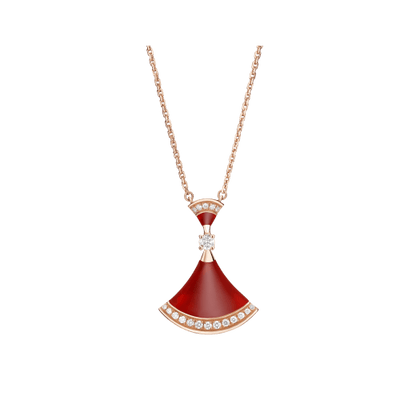 [Rose Jewels]TRAUM HALSKETTE KARNEOL DIAMANT