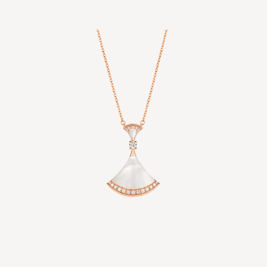 [Rose Jewels] TRAUM HALSKETTE MOP ROSA GOLD DIAMANT