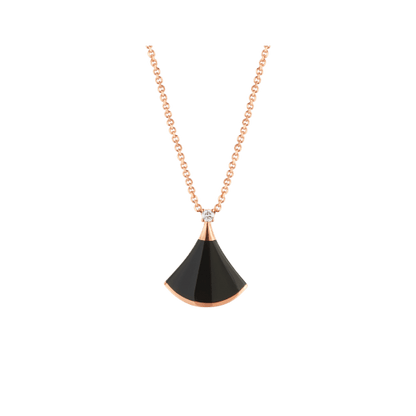 [Rose Jewels] TRAUM HALSKETTE ONYX 1 DIAMANT