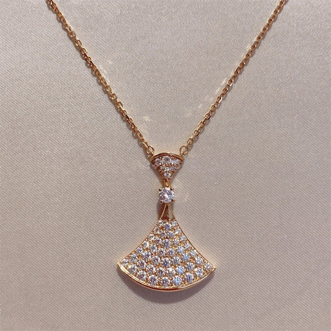 [Rose Jewels]DREAM HALSKETTE ROSA GOLD VOLLER DIAMANT