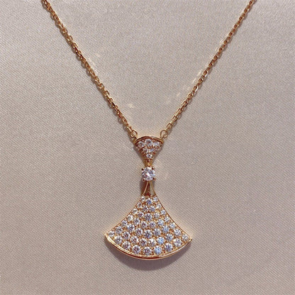 [Rose Jewels]DREAM HALSKETTE ROSA GOLD VOLLER DIAMANT