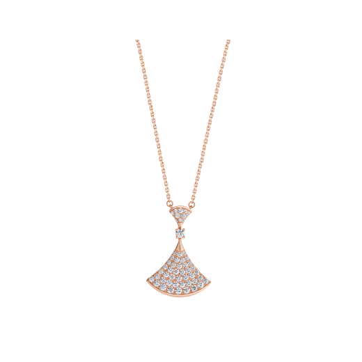 [Rose Jewels]DREAM HALSKETTE ROSA GOLD VOLLER DIAMANT