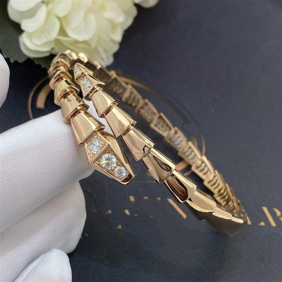 [Rose Jewels]SERPENTI BRACELET DIAMONDS PINK GOLD