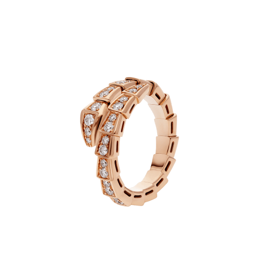 [Rose Jewels]SERPENTI RING ROTGOLD DIAMANT GEPAPERT 4MM