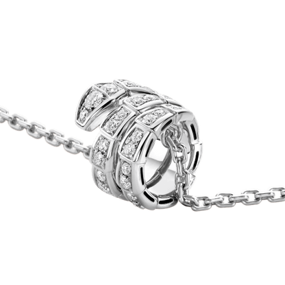 [Rose Jewels]SERPENTI SILBER HALSKETTE DOPPELRING DIAMANT