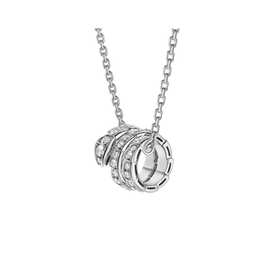 [Rose Jewels]SERPENTI SILBER HALSKETTE DOPPELRING DIAMANT