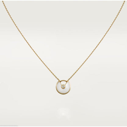 [ROSE]AMULETTE ROSE GOLD MOP NECKLACE