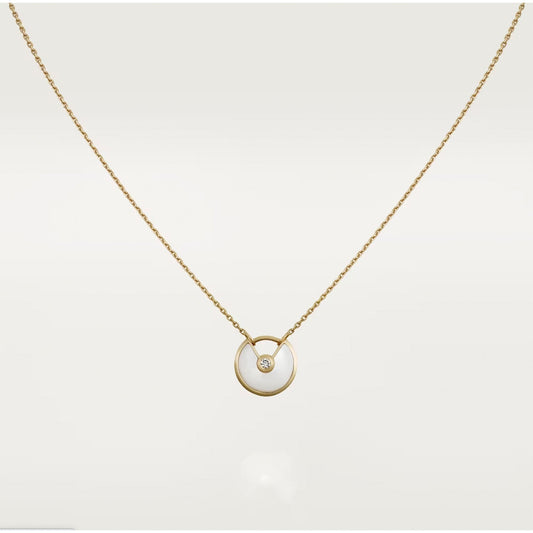 [ROSE]AMULETTE ROSE GOLD MOP NECKLACE