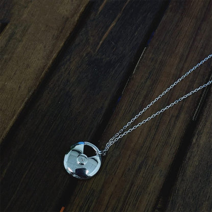 [ROSE]AMULETTE SILVER FULL DIAMOND NECKLACE