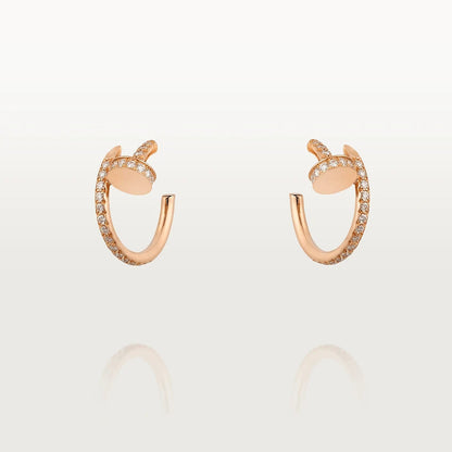 [ROSE]JUSTE EARRINGS 12.75MM PINK GOLD DIAMOND