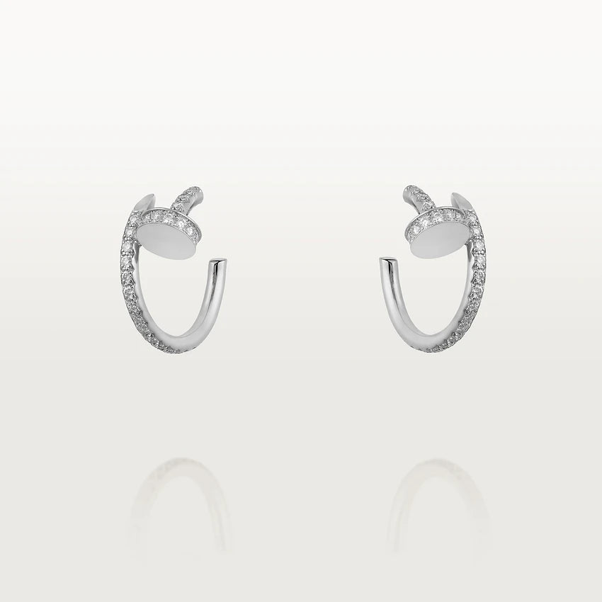 [ROSE]JUSTE EARRINGS 12.75MM SILVER DIAMOND