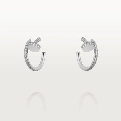 [ROSE]JUSTE EARRINGS 12.75MM SILVER DIAMOND