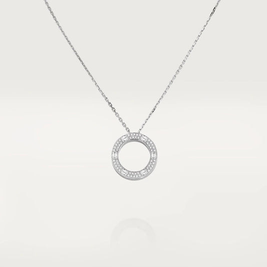 [ROSE]LOVE NECKLACE ADJUSTABLE SILVER