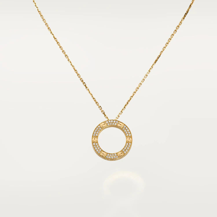 [ROSE]LOVE NECKLACE ADJUSTABLE ROSE GOLD