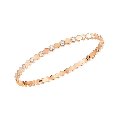 [Rose Jewels]BEE LOVE PINK GOLD DIAMOND BRACELET