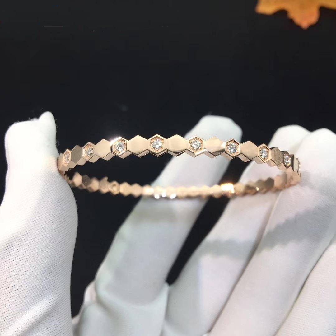 [Rose Jewels]BEE LOVE PINK GOLD DIAMOND BRACELET