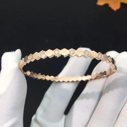 [Rose Jewels]BEE LOVE PINK GOLD DIAMOND BRACELET