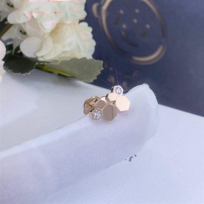 [Rose Jewels]BEE LOVE PINK GOLD DIAMOND EARRINGS