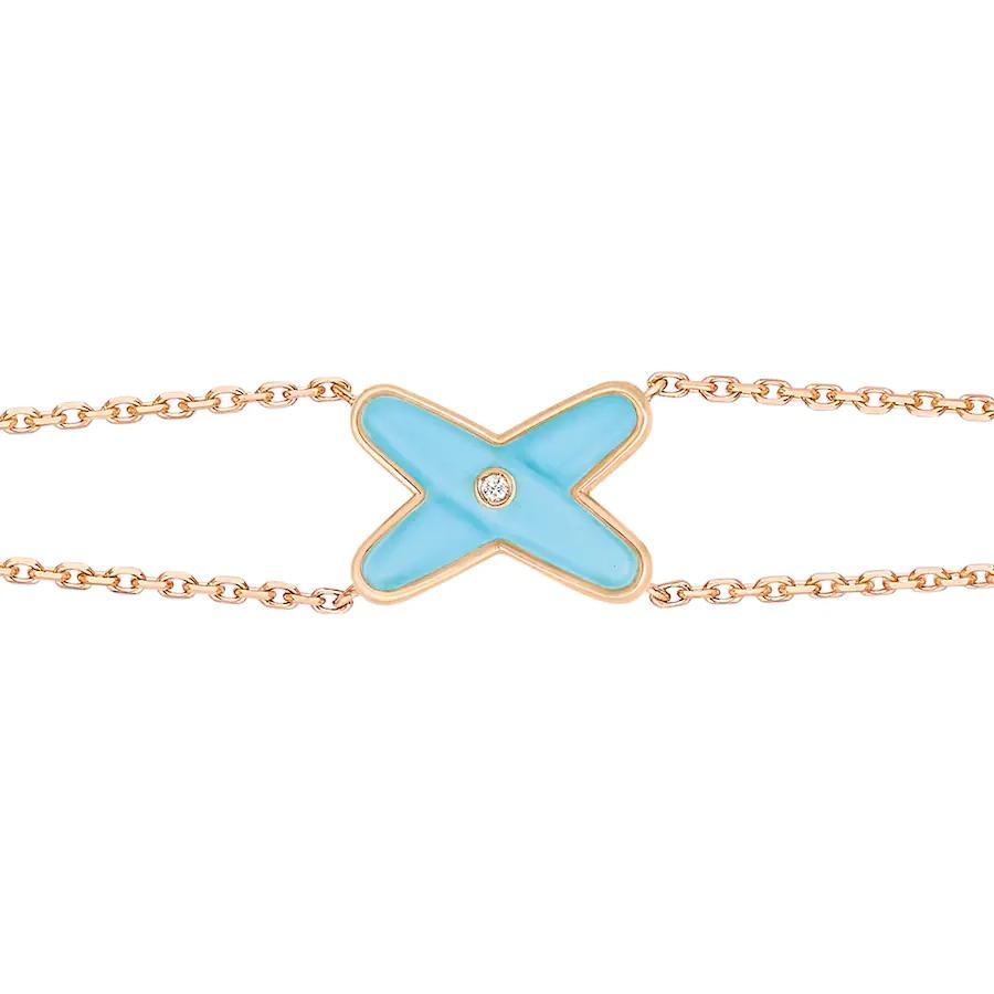 [Rose Jewels]JEUX BRACELET TURQUOISE PINK GOLD 1 DIAMOND