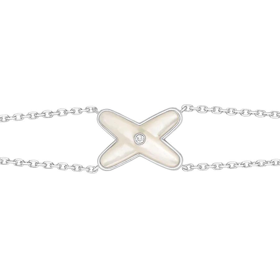 [Rose Jewels]JEUX BRACELET WHITE MOP SILVER 1 DIAMOND