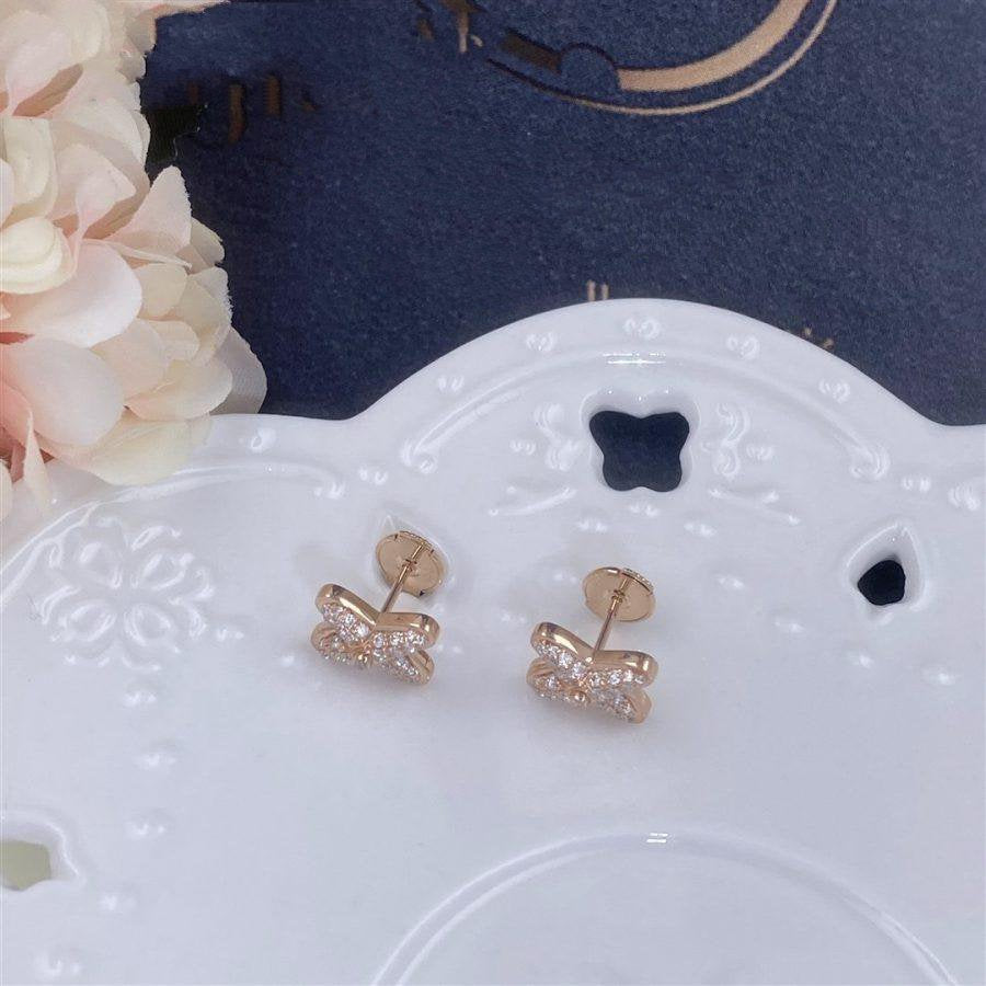 [Rose Jewels]JEUX DE PINK GOLD DIAMOND EARRINGS