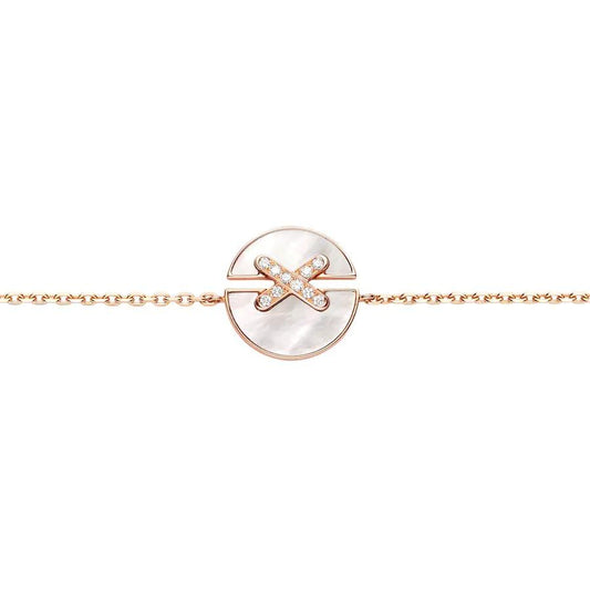 [Rose Jewels]JEUX DE BRACELET MOP PINK GOLD DIAMANTEN