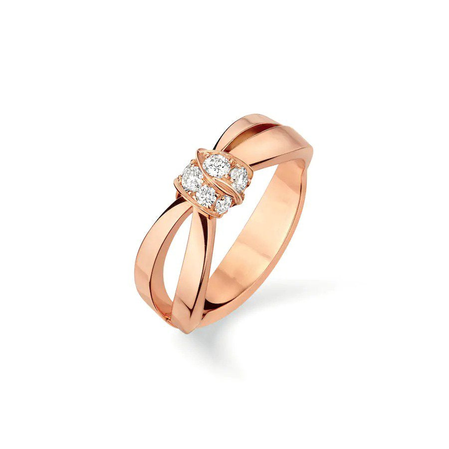 [Rose Jewels]LIENS RING ROSGOLD DIAMANT