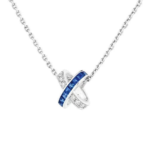 [Rose Jewels]LIENS DIAMOND SILVER NECKLACE