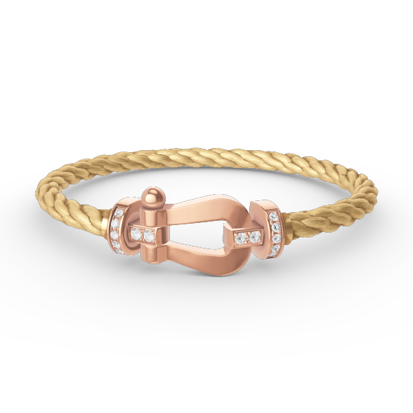 [Rose Jewels]FORCE GROSSES HUFEISEN-HALBDIAMANTARMBAND ROSÉGOLD