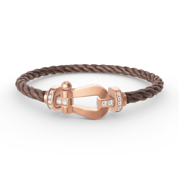 [Rose Jewels]FORCE GROSSES HUFEISEN-HALBDIAMANTARMBAND ROSÉGOLD