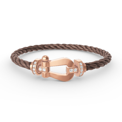 [Rose Jewels]FORCE GROSSES HUFEISEN-HALBDIAMANTARMBAND ROSÉGOLD