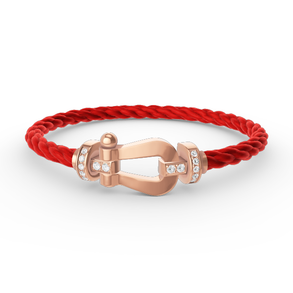 [Rose Jewels]FORCE GROSSES HUFEISEN-HALBDIAMANTARMBAND ROSÉGOLD