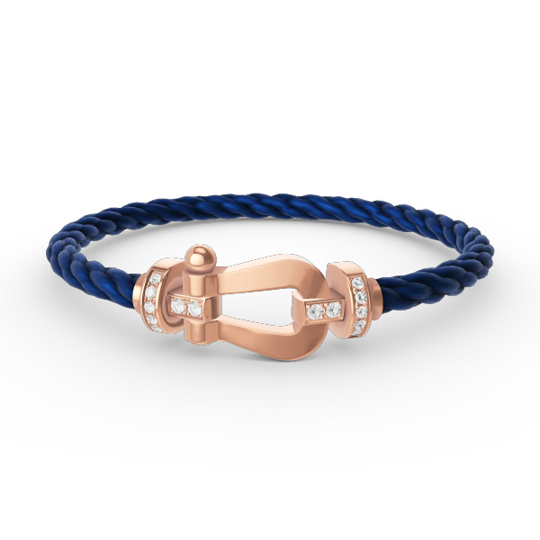 [Rose Jewels]FORCE GROSSES HUFEISEN-HALBDIAMANTARMBAND ROSÉGOLD