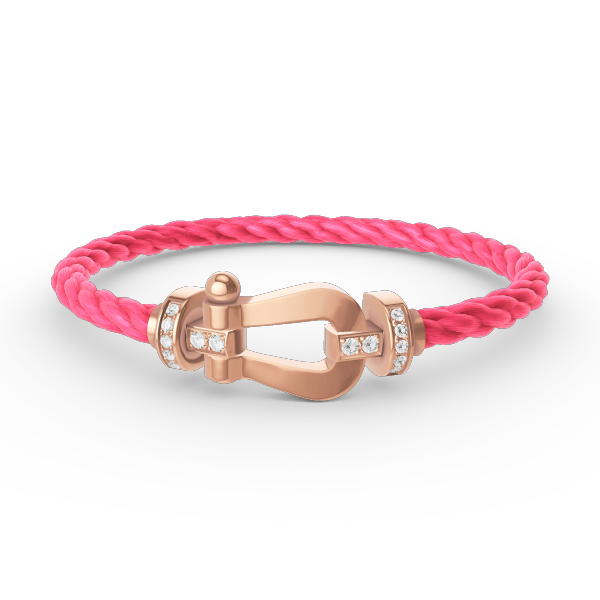 [Rose Jewels]FORCE GROSSES HUFEISEN-HALBDIAMANTARMBAND ROSÉGOLD