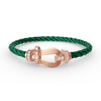 [Rose Jewels]FORCE GROSSES HUFEISEN-HALBDIAMANTARMBAND ROSÉGOLD