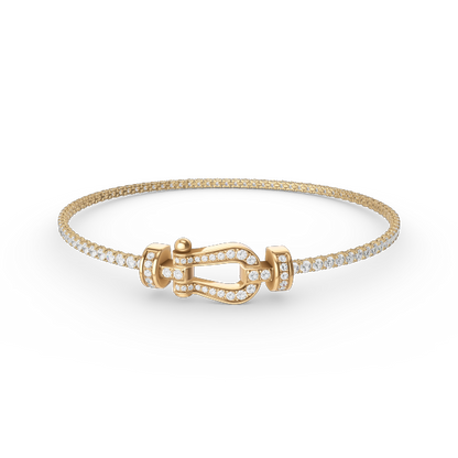 [Rose Jewels]FORCE HORSESHOE DIAMOND TENNIS ARMBAND