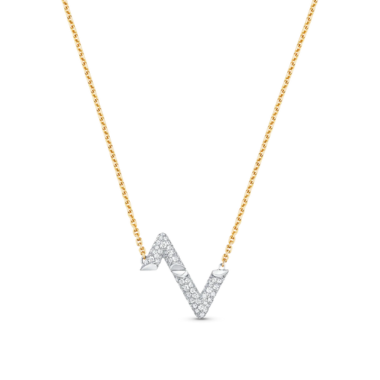 [Rose Jewels]VOLT SILVER DIAMOND PEDANT NECKLACE