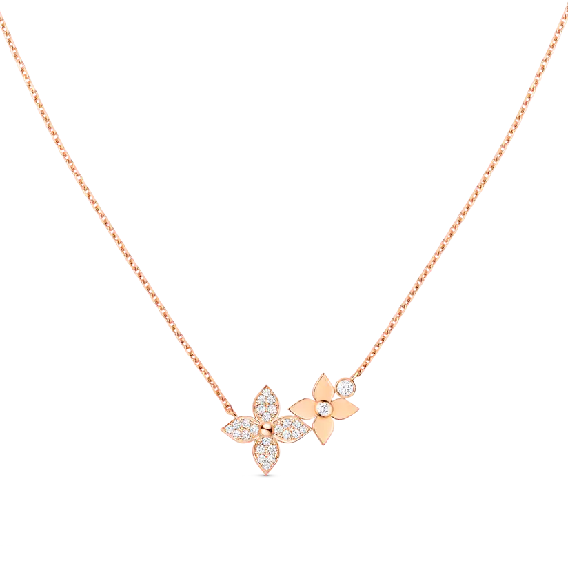 [Rose Jewels] STAR BLOSSOM HALSKETTE ROTGOLD DIAMANTEN