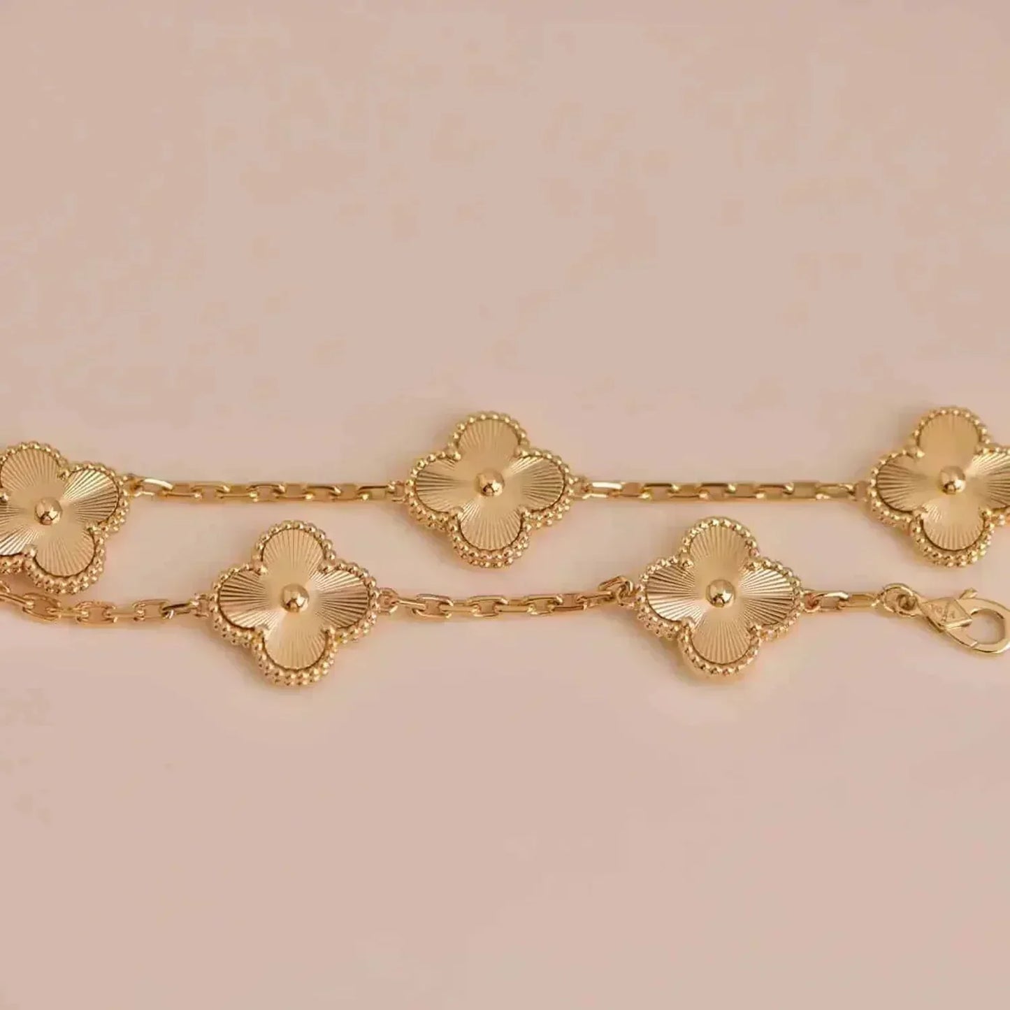 [ROSE]CLOVER 5 FLOWERS LASER BRACELET